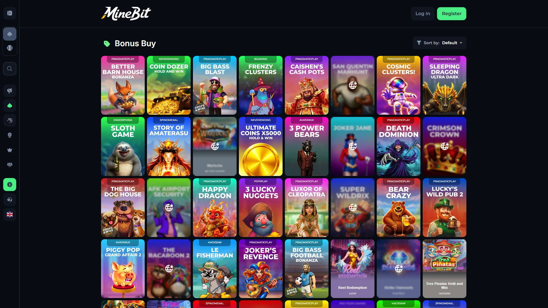 Minebit promotions page